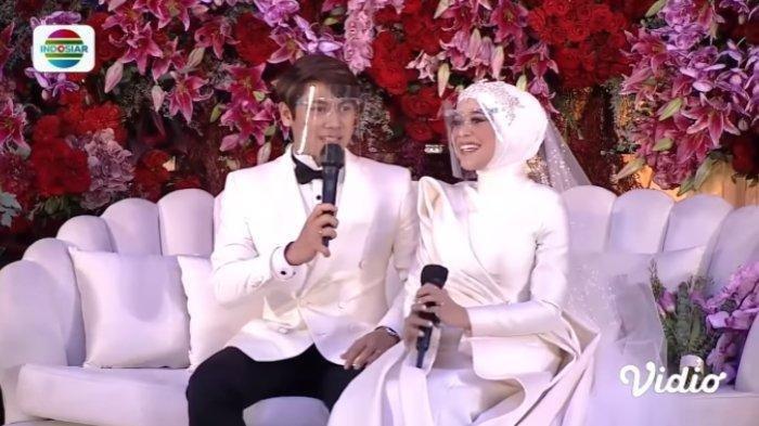 Tasyakuran pernikahan Lesti Kejora dan Rizky Billar. (Tangkapan Layar Vidio.com)