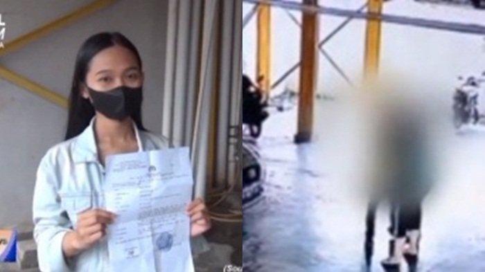 istri driver ojek online memukul mahasiwa