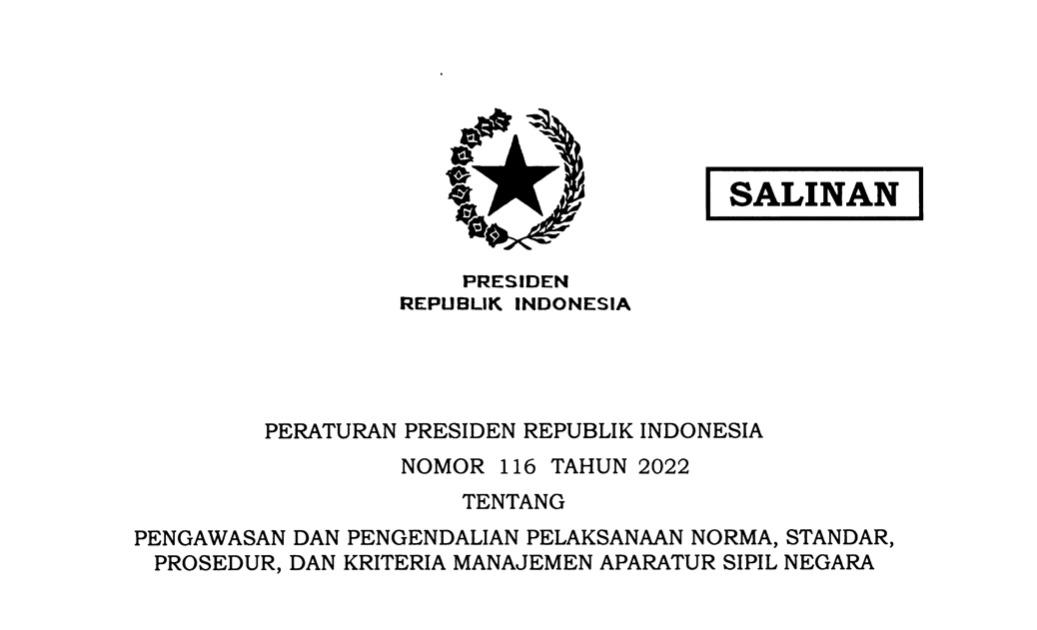 Perpres 116-2022