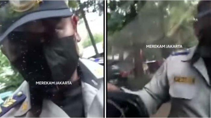 Seorang oknum anggota Suku Dinas Perhubungan Jakarta Selatan